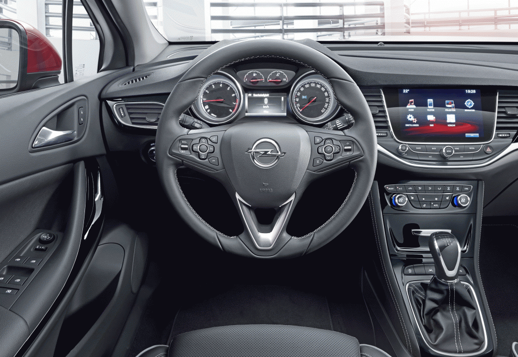 Opel Astra: Poste de pilotage 