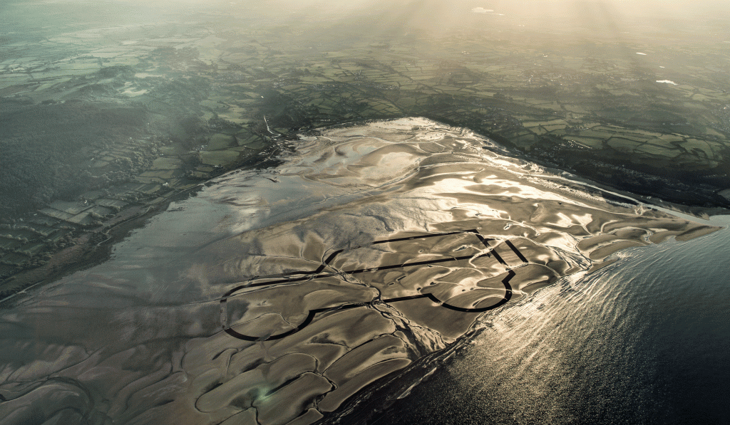 Defender de sable sur un kilomètre de long