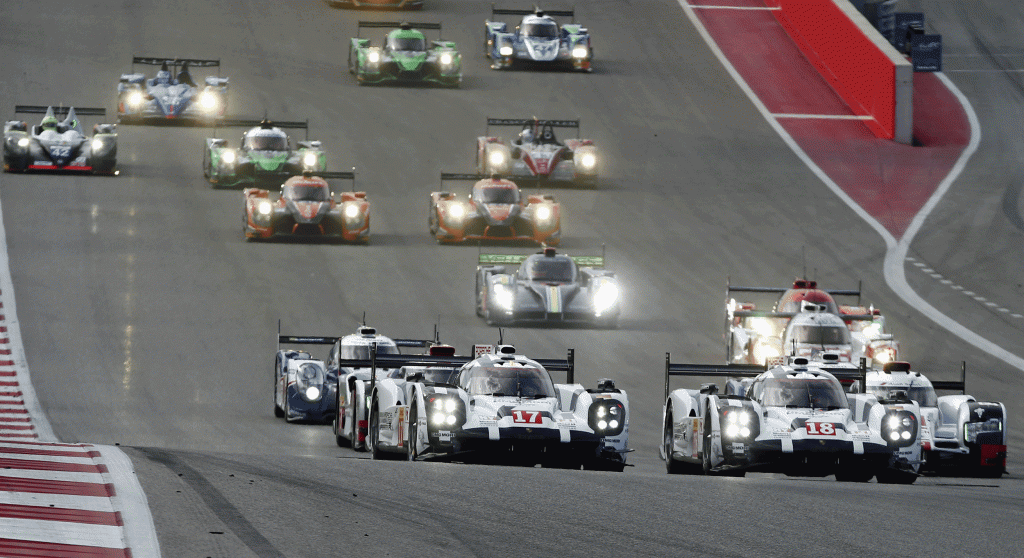 La Porsche #18 en tête au départ