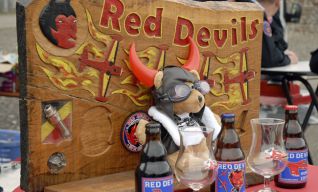 Le stand des Red Devils…